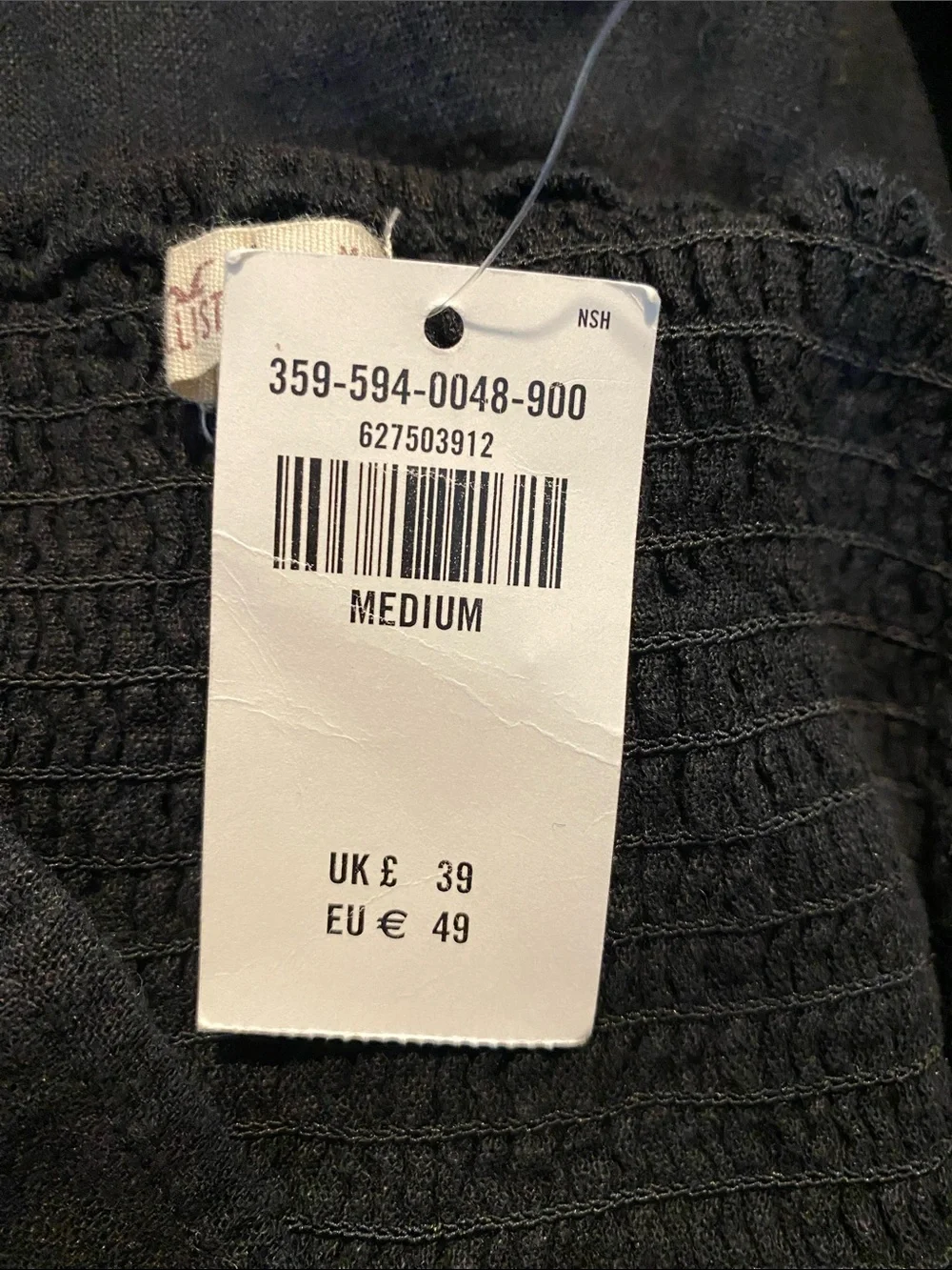 HOLLISTER BLACK WIDE LEG JUMPSUIT SZ M
